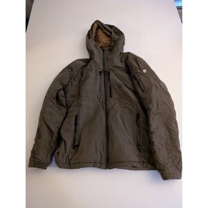 Kuhl Projekt Women's Large Hooded Jacket Olive Green Full Zip Puffer Insulated